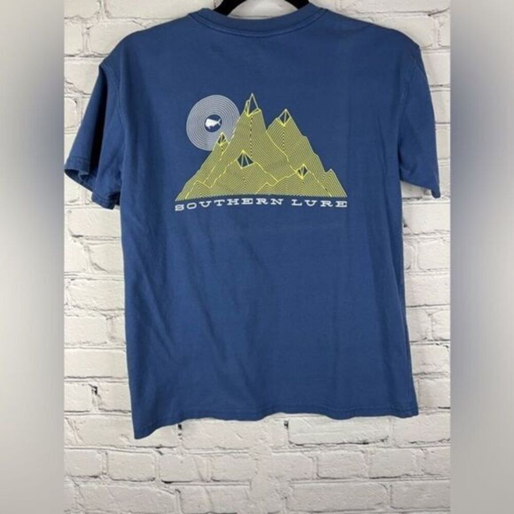 Southern Lure‎ short sleeve boys large graphic blue T-shirt pocket logo cotton - Picture 2 of 5